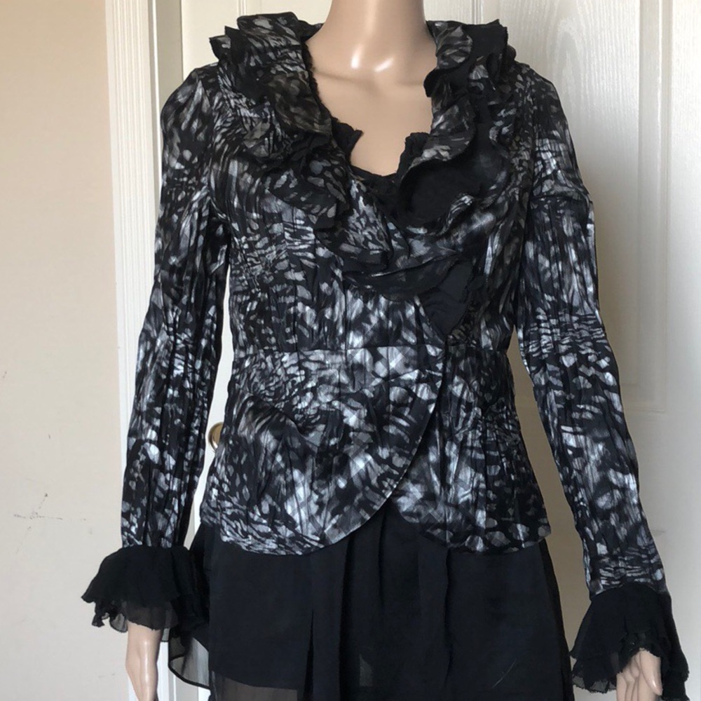 ALBERTO MAKALI Ruffled Jacket